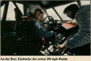 [Bobby Unser after first 200mph lap]